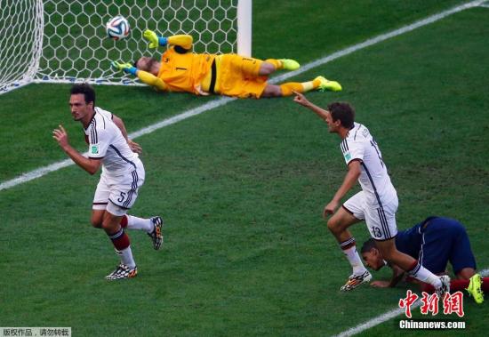 世界杯:铁卫头槌破门德国1-0法国 连续4届进4