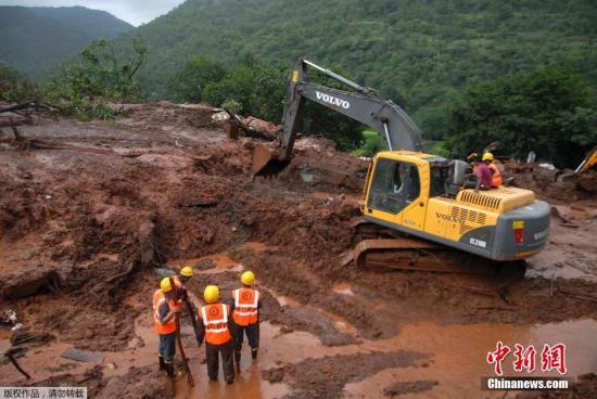 印度泥石流灾害致25死 总理表哀悼强调全力救灾 