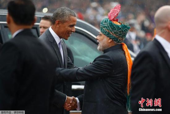 奥巴马：美国与印度可以成为“最佳伙伴”(图)