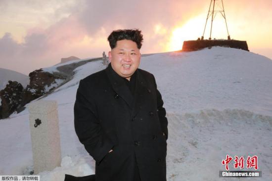 资料图：朝鲜最高领导人金正恩。。