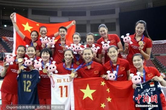 中国女排夺得世界杯冠军 获里约奥运会门票