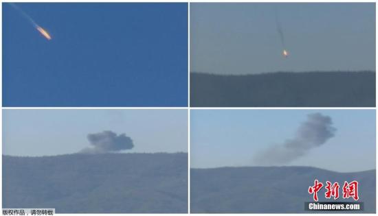 俄军方：土战机进入叙利亚领空 击落俄战机(图)