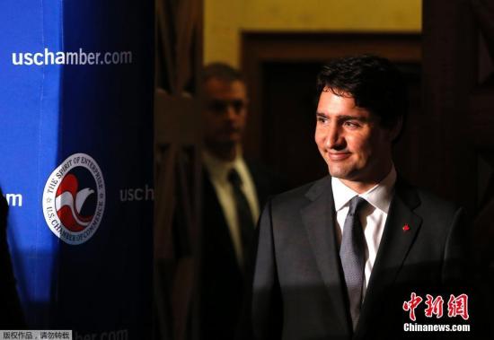 资料图片：加拿大总理特鲁多。