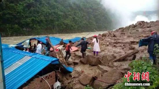 5月8日，强降雨造成福建省泰宁县暴发大型自然灾害泥石流。 邱灿旺 摄