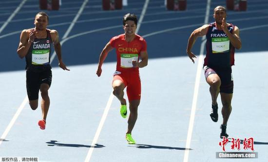 中国选手谢震业、苏炳添闯进里约奥运男子百米