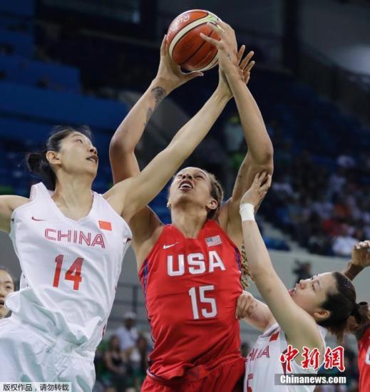 奥运女篮:中国43分负美国孙梦然16分摩尔9+8
