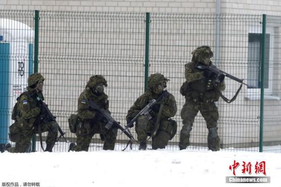 资料图:北约军演。 资料图:北约军演。