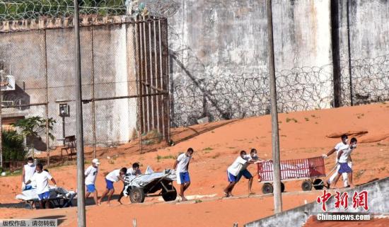 巴西一所监狱发生血腥暴动 造成至少30人死亡 