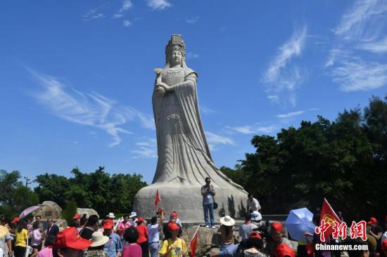 资料图：妈祖石像。<a target='_blank' href='http://www.chinanews.com/'>中新社</a>记者 吕明 摄