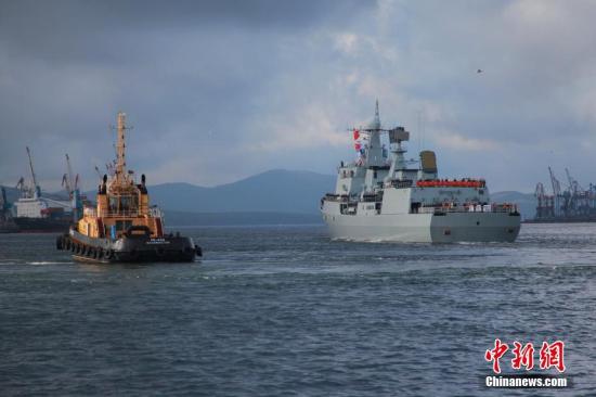 中俄“海上联合-2017”第二阶段进入海上实兵演练
