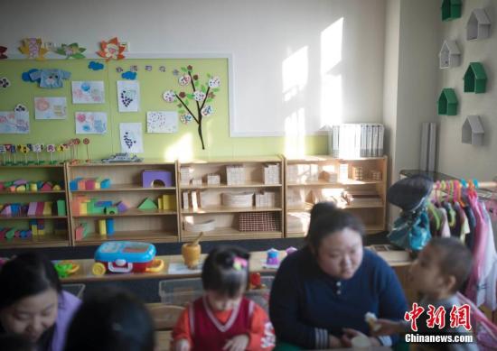 资料图：北京市儿童福利院。 中新社记者 刘关关 摄
