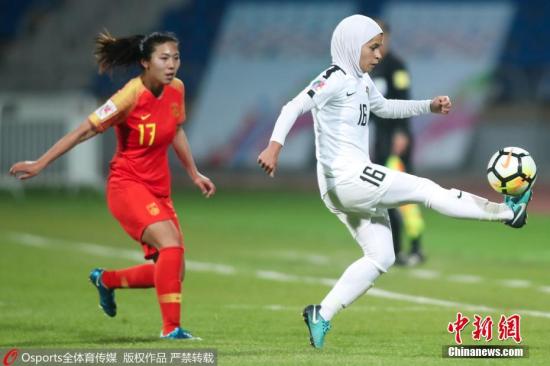 资料图：今年亚洲杯，古雅沙代表中国女足出战。。 图片来源：Osports全体育图片社