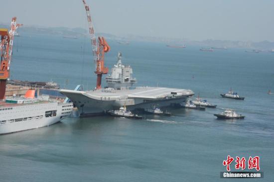 国防部回应中国第二艘航母服役问题 谈航母长远发展