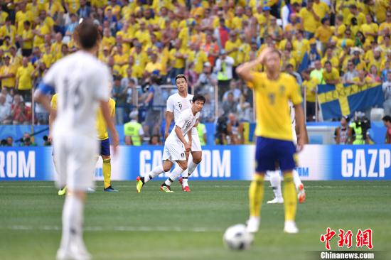 VAR技术再抢镜 世界杯F组瑞典队1-0点杀韩国
