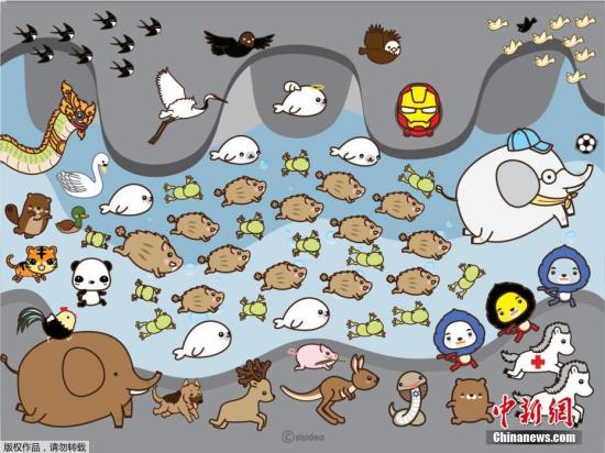 在网络上,网友们也用各种方式表达自己的鼓励和喜悦之情。一名网友手绘了一张爱心满满的图像:13只小野猪在各种各样的小动物的保护下,从满是积水的隧道中向前游去。这支名为“野猪”的足球队,正是靠外界各类人士的帮助,才得以脱困,迎来获救的机会。 在网络上,网友们也用各种方式表达自己的鼓励和喜悦之情。一名网友手绘了一张爱心满满的图像:13只小野猪在各种各样的小动物的保护下,从满是积水的隧道中向前游去。这支名为“野猪”的足球队,正是靠外界各类人士的帮助,才得以脱困,迎来获救的机会。