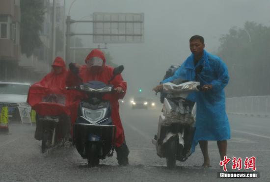 资料图：民众在雨中出行。<a target='_blank' href='http://www.chinanews.com/'>中新社</a>记者 杨可佳 摄