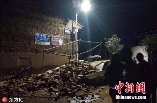 13日01时44分在云南玉溪市通海县发生5.0级地震，震源深度7千米。。 图片来源：东方IC 版权作品 请勿转载