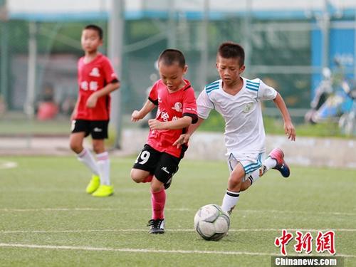 资料图：青少年足球比赛。<a target='_blank' href='http://www.chinanews.com/'>中新社</a>记者 曾开宏 摄