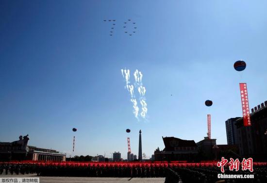 当地时间2018年9月9日，朝鲜平壤，朝鲜举行阅兵仪式，庆祝建国70周年。