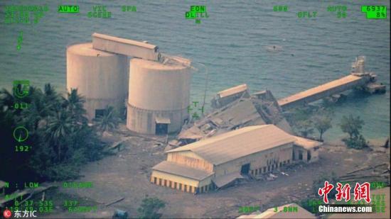 航拍印尼地震海啸受灾区域。图片来源：东方IC 版权作品 请勿转载