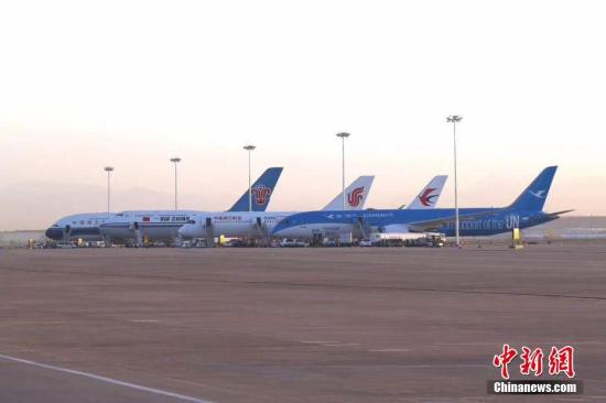 资料图：北京大兴国际机场试飞。 首都机场机场供图