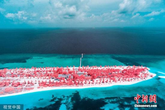 资料图：马尔代夫这座度假岛屿的迷人风光。