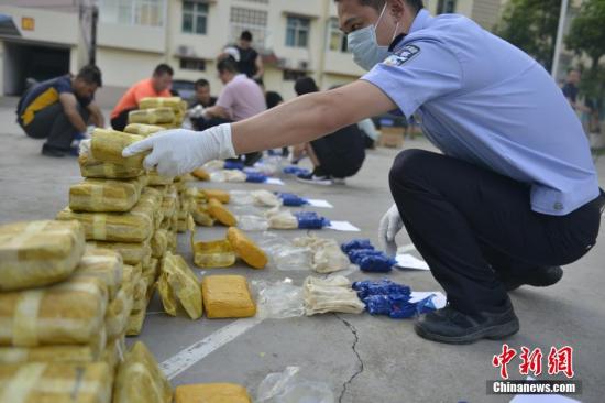 云南西双版纳边境管理支队今年以来缴毒727公斤