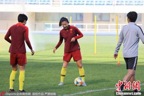 资料图：中国女足训练。 图片来源：Osports全体育图片社