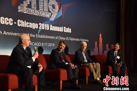 当地时间9月17日，美国中国总商会芝加哥商会2019年年会在芝加哥举行。来自中美政商界人士纷纷表示协同合作方是两国关系的正确发展方向。记者 沙晗汀 摄