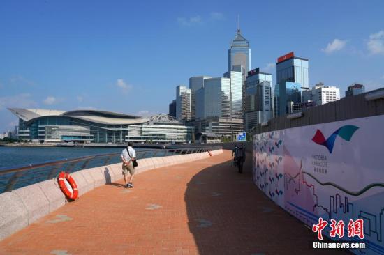 资料图：香港新海滨走廊。<a target='_blank' href='http://www.chinanews.com/'>中新社</a>记者 张炜 摄