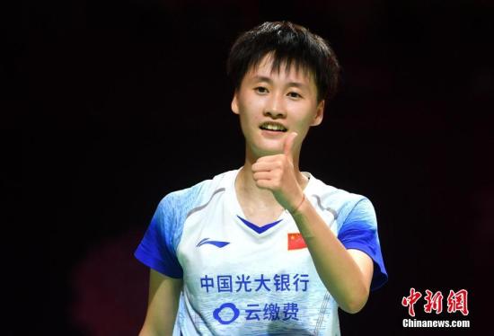 资料图：2019中国(福州)羽毛球公开赛，陈雨菲获得女单冠军。/p中新社记者 吕明 摄