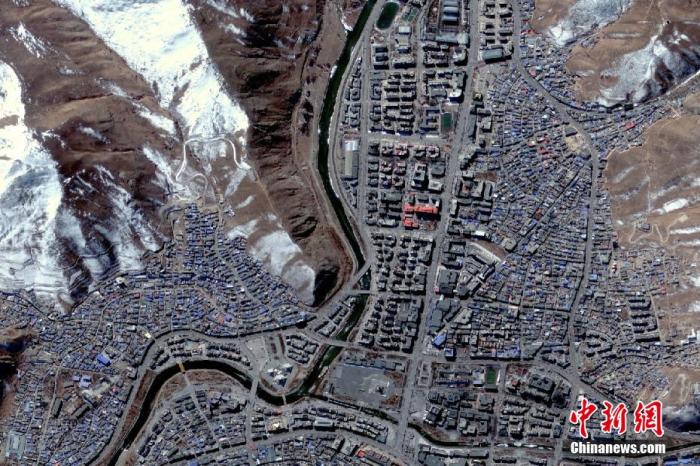 资料图：青海玉树城市新颜。 青海省地质调查院 供图