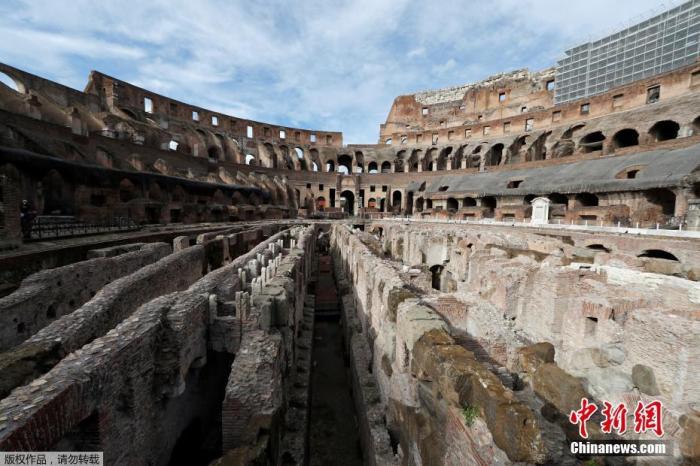 资料图：当地时间2月1日，意大利罗马，罗马斗兽场重新开放。