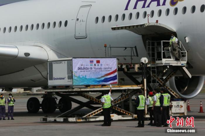 资料图：中国疫苗运抵泰国。 中新社记者 王国安 摄