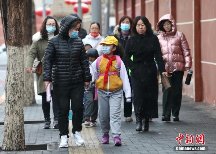 3月1日，北京迎来明显雨雪和降温天气。
中新社记者 易海菲 摄