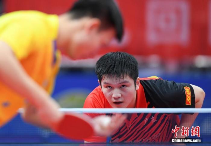 资料图：樊振东。 <a target='_blank' href='http://www.chinanews.com/'>中新社</a>记者 王刚 摄