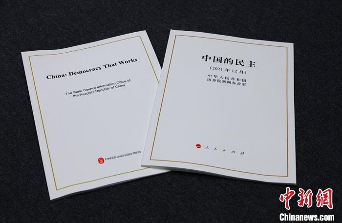 12月4日，中国国务院新闻办公室发布《中国的民主》白皮书。 <a target='_blank' href='/'>中新社</a>记者 杨可佳 摄