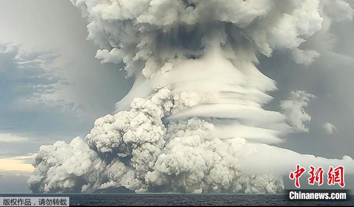 美媒：汤加火山爆发是日本广岛核弹威力500多倍