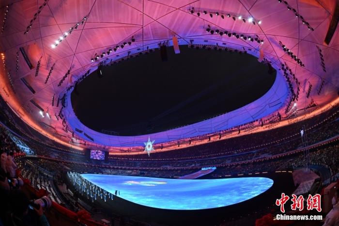 3月13日晚，北京2022年冬残奥会闭幕式在国家体育场举行。图为闭幕式现场。 <a target='_blank' href='/'>中新社</a>记者 杨华峰 摄