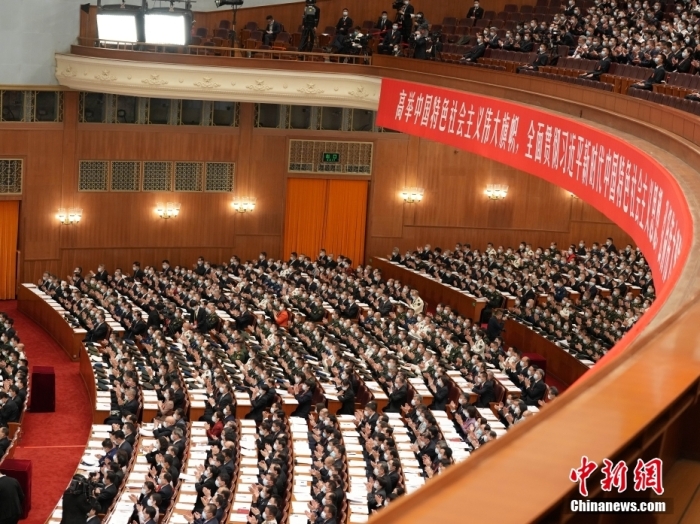 10月16日，中国共产党第二十次全国代表大会在北京人民大会堂隆重开幕。 中新社记者 毛建军 摄