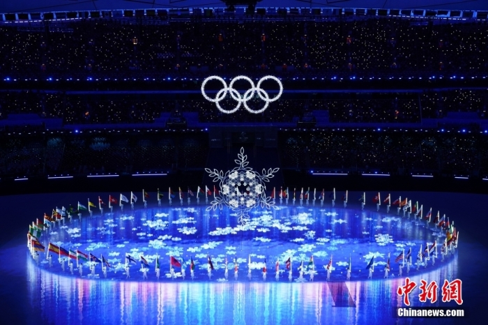 質料圖：圖為2022年2月20日早，北京2022年冬奧會閉幕式正正在國家體育場舉行。 a target='_blank' href='/'中新社/a記者 崔楠 攝
