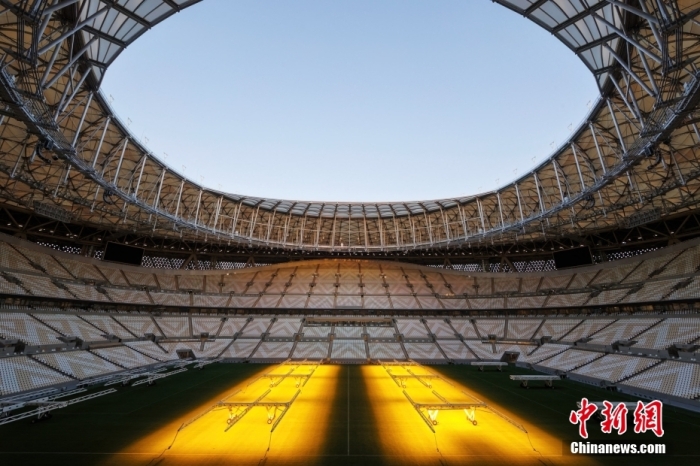 2022年卡塔尔世界杯卢赛尔体育场内部一览。图片来源：视觉中国