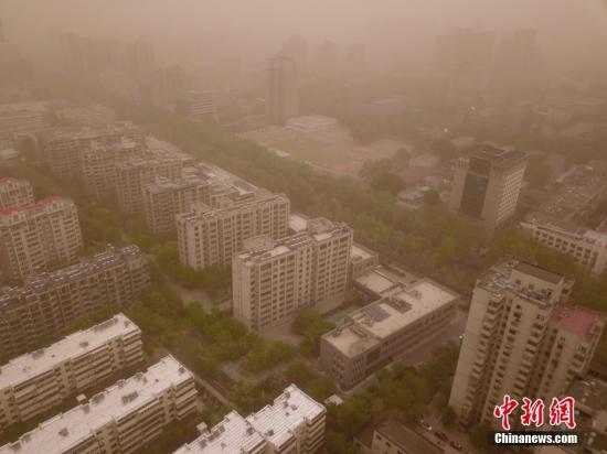 Third wave of sandstorms sweep northern China