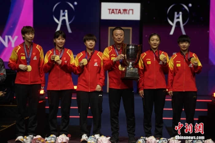 釜山世乒赛国乒女队3:2胜日本队 实现该项目六连冠
