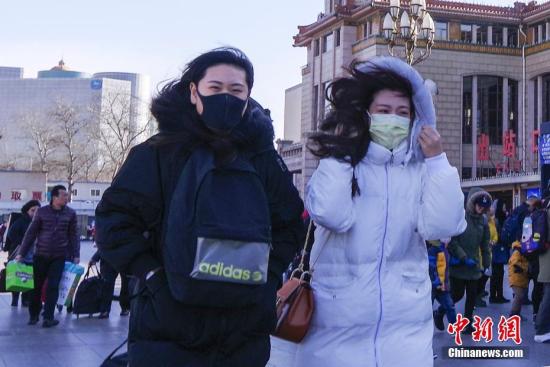 资料图：北京大风天气。 中新社记者 贾天勇 摄