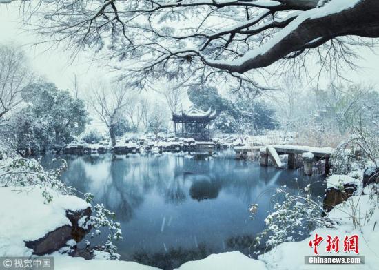 资料图：江苏无锡雪景。图片来源：视觉中国