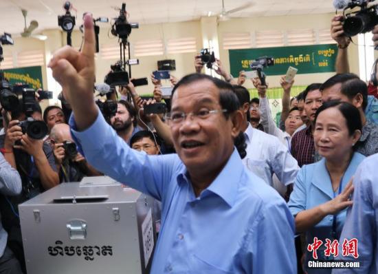 资料图：柬埔寨首相洪森。中新社记者 黄耀辉 摄