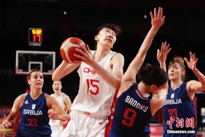 资料图：中国女篮在比赛中。中新社记者 韩海丹 摄