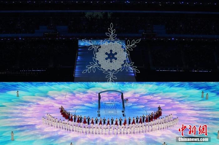 3月4日，北京2022年冬残奥会开幕式在北京国家体育场举行。图为主火炬。 中新社记者 韩海丹 摄
