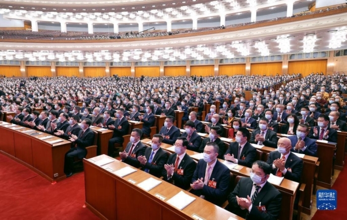 3月4日，中国人民政治协商会议第十四届全国委员会第一次会议在北京人民大会堂开幕。新华社记者 姚大伟 摄